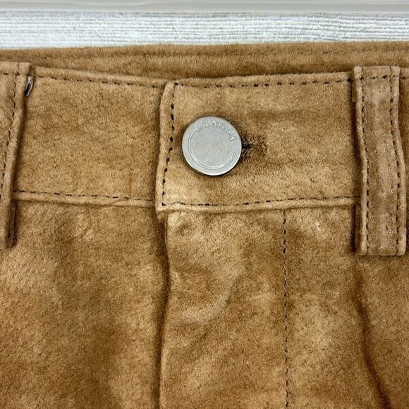 Blank NYC by Free People Women’s 26 Pecan Suede Leather Boho Mini Skirt NEW - Picture 5 of 7
